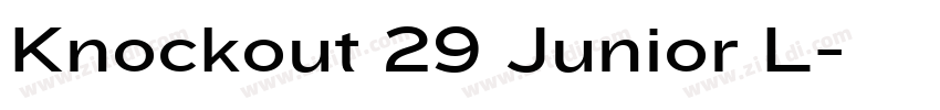 Knockout 29 Junior L字体转换